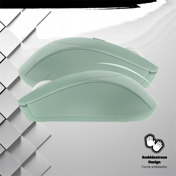 Advance egér vezeték nélküli - feel wireless (1600 dpi, 4 gomb, zöld)