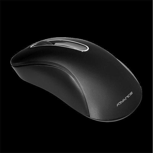 Advance egér vezeték nélküli - shape 3d (1600 dpi, 3 gomb, ergonomikus, fekete)