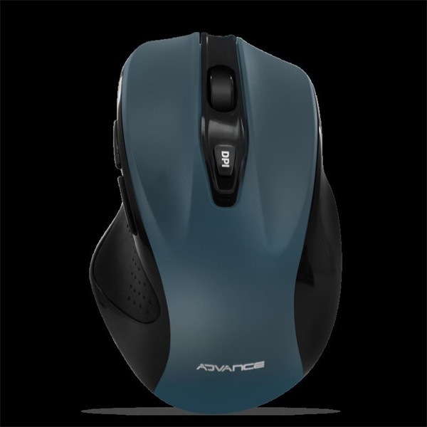 Advance egér vezeték nélküli - shape 6d (2400 dpi, 6 gomb, ergonomikus, kék)