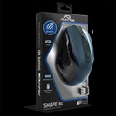 Advance egér vezeték nélküli - shape 6d (2400 dpi, 6 gomb, ergonomikus, kék)