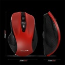 Advance egér vezeték nélküli - shape 6d (2400 dpi, 6 gomb, ergonomikus, piros)