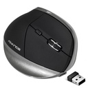 Advance egér vezeték nélküli - vertical plus mouse (2400 dpi, 6 gomb, ergonomikus, fekete)