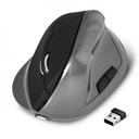 Advance egér vezeték nélküli - vertical plus mouse (2400 dpi, 6 gomb, ergonomikus, fekete)