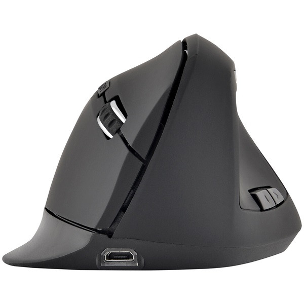 Bluestork vezeték nélküli egér - m-wl-ergo-bk (ergonomic, rechargeable, 2.4g, 2400 dpi, optikai, fekete)