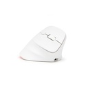Bluestork vezeték nélküli egér - m-wl-ergo-lumi-w (ergonomic, rechargeable, 2400 dpi, 6 gomb, optikai, fehér)