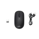 Bluestork vezeték nélküli egér - m-wl-off100-black (bluetooth, 2.4g, rechargeable, 3200 dpi, optikai, fekete)