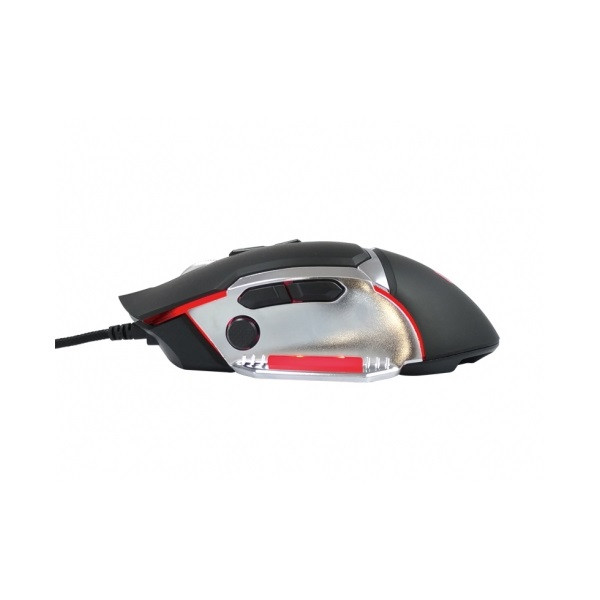 Conceptronic egér - djebbel02b (optikai, 4000dpi, 500hz, 8 gomb, programozható, súlyozható, harisnyázott kábel, fekete)