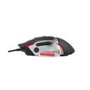 Conceptronic egér - djebbel02b (optikai, 4000dpi, 500hz, 8 gomb, programozható, súlyozható, harisnyázott kábel, fekete)