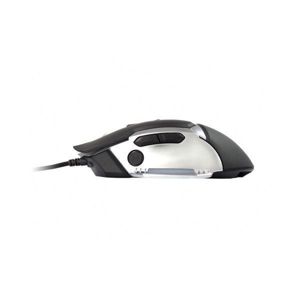 Conceptronic egér - djebbel02b (optikai, 4000dpi, 500hz, 8 gomb, programozható, súlyozható, harisnyázott kábel, fekete)