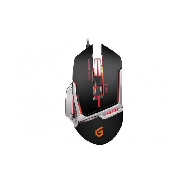 Conceptronic egér - djebbel02b (optikai, 4000dpi, 500hz, 8 gomb, programozható, súlyozható, harisnyázott kábel, fekete)