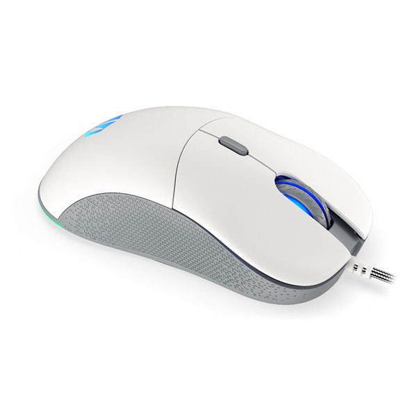 Endorfy egér - gem plus onyx (19 000 dpi, argb, pixart chip, optikai, 1,8m, fehér)