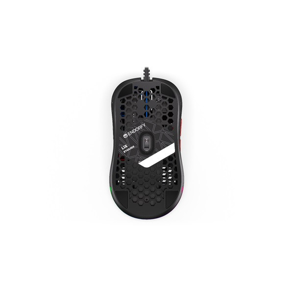 Endorfy egér - lix (honeycomb, 8000 dpi, argb, pixart chip, optikai, 1,8m, fekete)