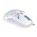 Endorfy egér - lix plus onyx (honeycomb, 19 000 dpi, argb, pixart chip, optikai, 1,8m, fehér)