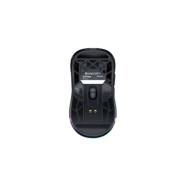 Endorfy wireless egér - liv plus (honeycomb, 26 000 dpi, argb, pixart chip, optikai, fekete) + dokkoló