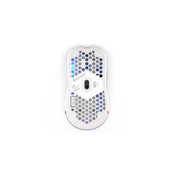 Endorfy wireless egér - lix onyx (honeycomb, 16 000 dpi, argb, pixart chip, optikai, fehér)