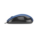 Everest egér - sm-215 blue (1200 dpi, 3gomb, 1,5m kábel, optikai, kék)
