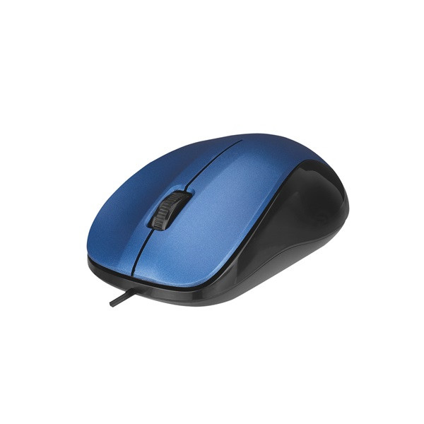 Everest egér - sm-215 blue (1200 dpi, 3gomb, 1,5m kábel, optikai, kék)