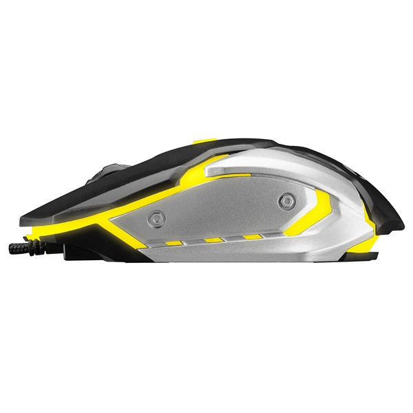 Everest egér - sm-g72  (1200 dpi, 4gomb, 1,5m kábel, optikai, fekete, rgb led)