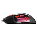 Everest egér gamer és egér pad - sgm-x7 pro (7200dpi, 7 gomb, harisnyázott kábel, fekete)