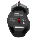 Everest egér gamer és egér pad - sgm-x7 pro (7200dpi, 7 gomb, harisnyázott kábel, fekete)
