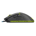 Everest gamer egér - mercury x8  (3200 dpi, 6gomb, 1,8m harisnyázott kábel, optikai, fekete, rgb led)