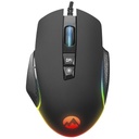 Everest gamer egér - rage-x2  (6400 dpi, 7gomb, 1,5m harisnyázott kábel, optikai, fekete, rgb led)