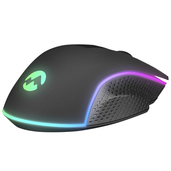 Everest gamer egér - rage-x2  (6400 dpi, 7gomb, 1,5m harisnyázott kábel, optikai, fekete, rgb led)
