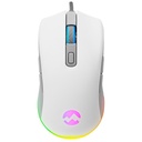 Everest gamer egér - sgm-l1 lumos white (6400 dpi, 8gomb, 1,65m harisnyázott kábel,optikai, fehér, rgb led)