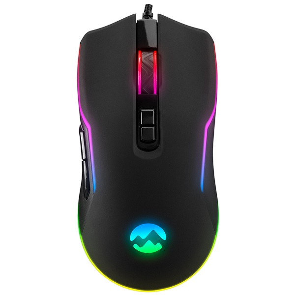 Everest gamer egér - sm-g14 dusk  (7200 dpi, 7gomb, 1,5m harisnyázott kábel,optikai, fekete, rgb led)