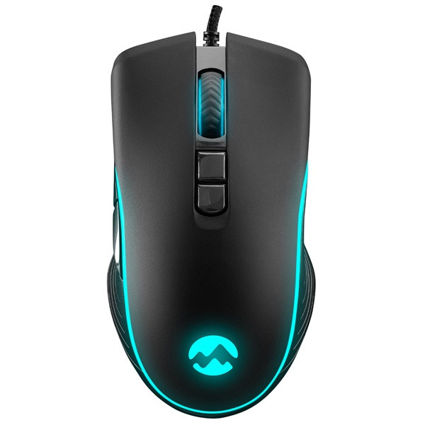 Everest gamer egér - sm-g56 corax  (7200 dpi, 7gomb, 1,5m harisnyázott kábel,optikai, fekete, rgb led)
