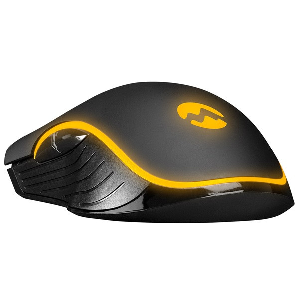 Everest gamer egér - sm-g56 corax  (7200 dpi, 7gomb, 1,5m harisnyázott kábel,optikai, fekete, rgb led)