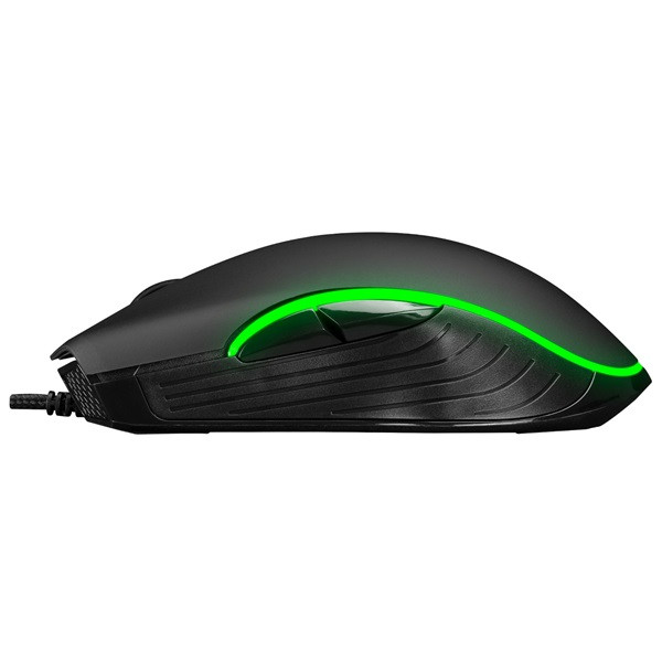 Everest gamer egér - sm-g56 corax  (7200 dpi, 7gomb, 1,5m harisnyázott kábel,optikai, fekete, rgb led)