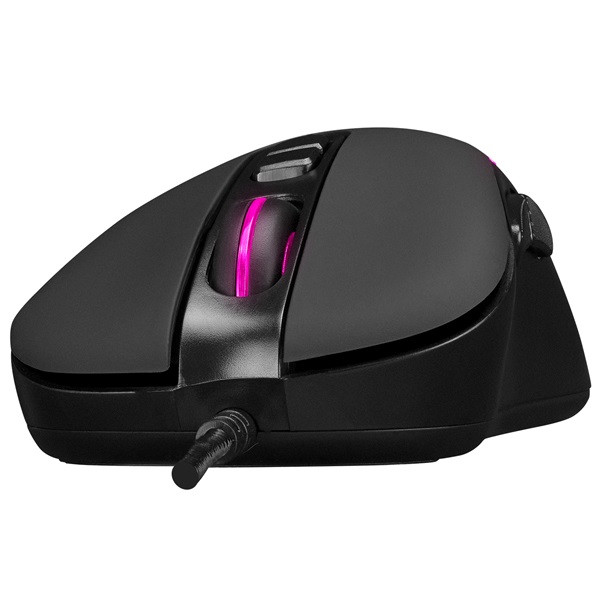 Everest gamer egér - sm-g58 x-hammer  (7200 dpi, 7gomb, 1,5m harisnyázott kábel,optikai, fekete, rgb led)