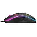 Everest gamer egér - sm-g66 x-hole  (8000 dpi, 7gomb, 1,5m harisnyázott kábel,optikai, fekete, rgb led)