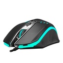 Everest gamer egér - sm-g97 gank  (1400 dpi, 4gomb, 1,5m harisnyázott kábel,optikai, fekete, rgb led)