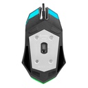 Everest gamer egér - sm-g97 gank  (1400 dpi, 4gomb, 1,5m harisnyázott kábel,optikai, fekete, rgb led)
