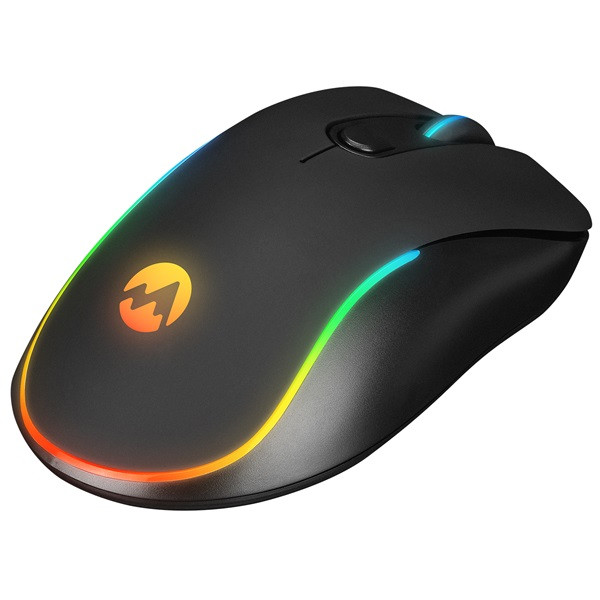 Everest gamer egér - sm-w75 -x-rapid  (1600 dpi, 6 gomb, optikai, fekete, rgb led)
