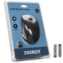 Everest vezeték nélküli egér - sm-32bt (bluetooth, 1600 dpi, 6 gomb, optikai, fekete, rgb led)