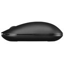 Everest vezeték nélküli egér - smw-399 black rechargeable super quiet (1600 dpi, 3 gomb, optikai, fekete)