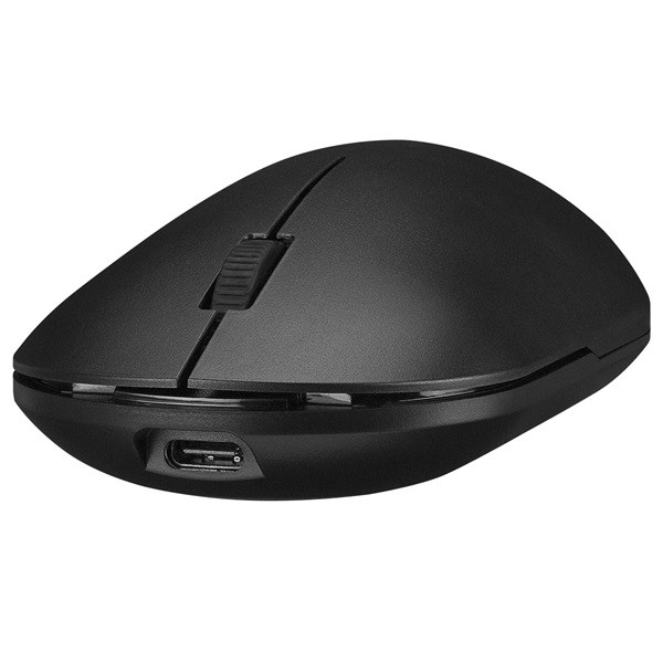 Everest vezeték nélküli egér - smw-399 black rechargeable super quiet (1600 dpi, 3 gomb, optikai, fekete)