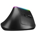 Everest vezeték nélküli egér - smw-618  ergonomic vertical (1600 dpi, 6 gomb, optikai, fekete, rgb led)