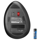 Everest vezeték nélküli egér - smw-618  ergonomic vertical (1600 dpi, 6 gomb, optikai, fekete, rgb led)