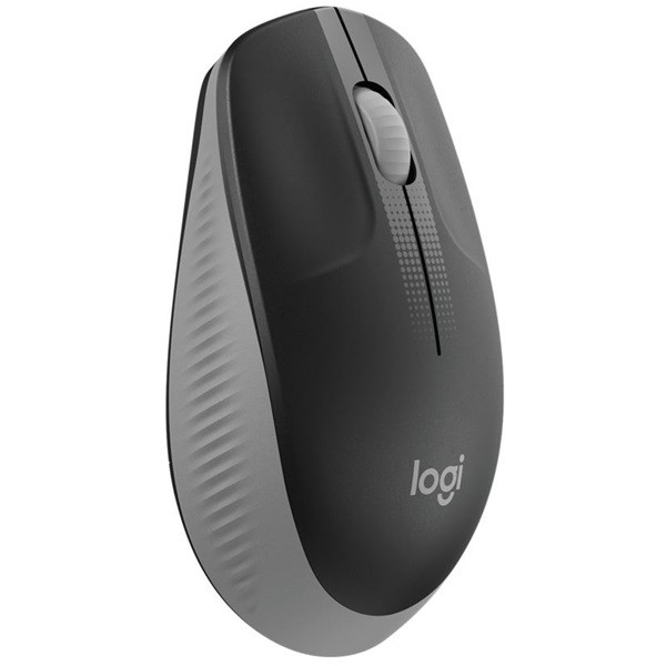Logitech egér - m190  (vezeték nélküli, teljes méretű, optikai, usb, középszürke-fekete)