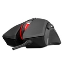 Rampage egér gamer - dlm-355 (2400dpi, 8 gomb, makro, rgb led, 150cm harisnyázott kábel, fekete)
