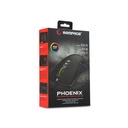 Rampage egér gamer - smx-r22 phoenix (4800dpi, 7 gomb, makro, rgb led, 1,6m harisnyázott kábel, fekete)