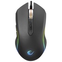 Rampage egér gamer - smx-r79 x-runner (10000dpi, pmw 3327 szenzor, 6 gomb, makro, rgb led, fekete)