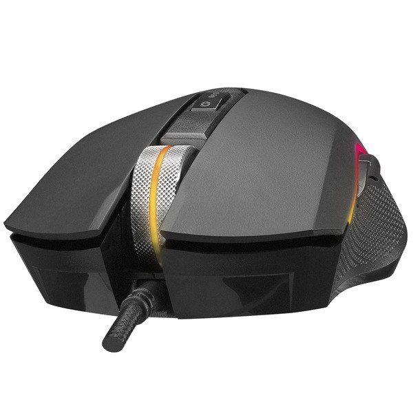 Rampage egér gamer - smx-r79 x-runner (10000dpi, pmw 3327 szenzor, 6 gomb, makro, rgb led, fekete)