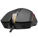 Rampage egér gamer - smx-r79 x-runner (10000dpi, pmw 3327 szenzor, 6 gomb, makro, rgb led, fekete)
