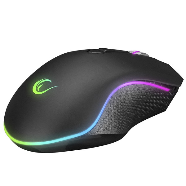 Rampage egér gamer - smx-r79 x-runner (10000dpi, pmw 3327 szenzor, 6 gomb, makro, rgb led, fekete)