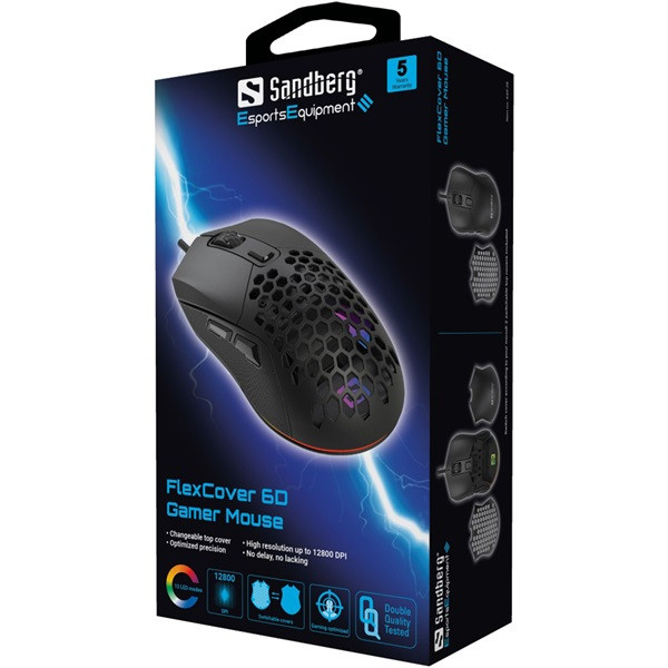 Sandberg egér gamer - flexcover 6d gamer mouse